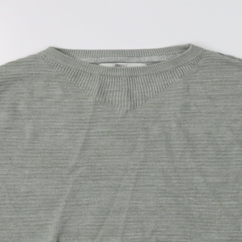 Womens UK Size 6 NEXT Green Pullover Jumper