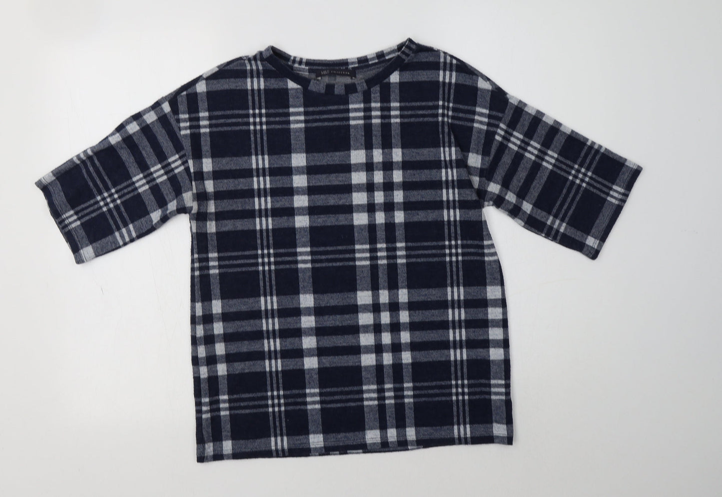 Womens UK Size 8 M&S Blue Pullover Jumper