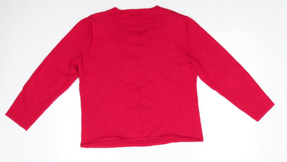 Womens UK Size L Roman Red Pullover Jumper