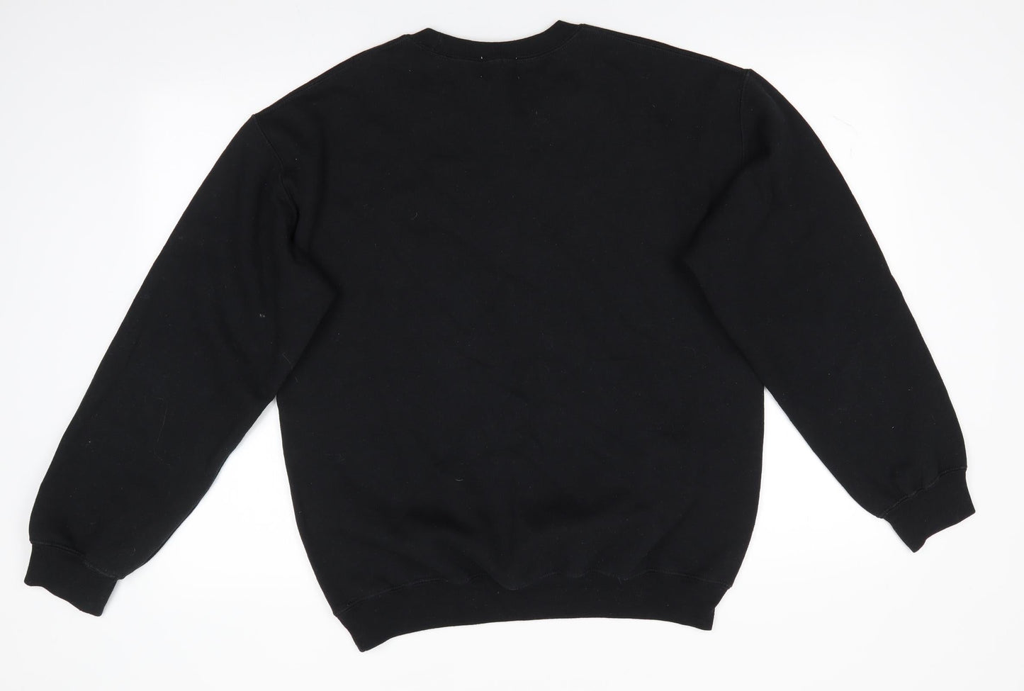 Topman Mens Black  Cotton Pullover Sweatshirt Size S   - Faces Profile graphic