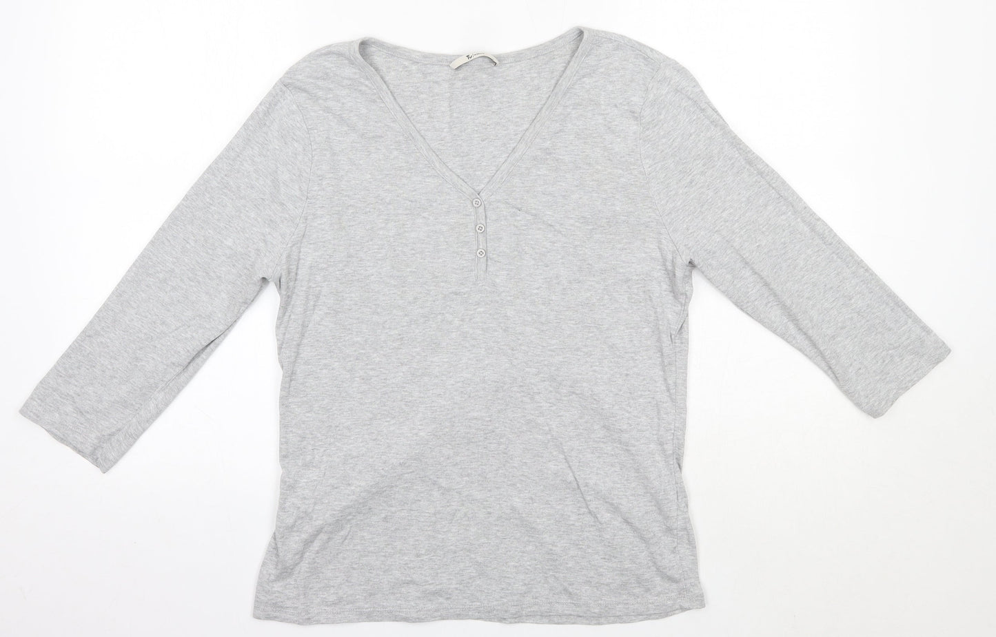 TU Womens Grey   Basic Blouse  Round Neck
