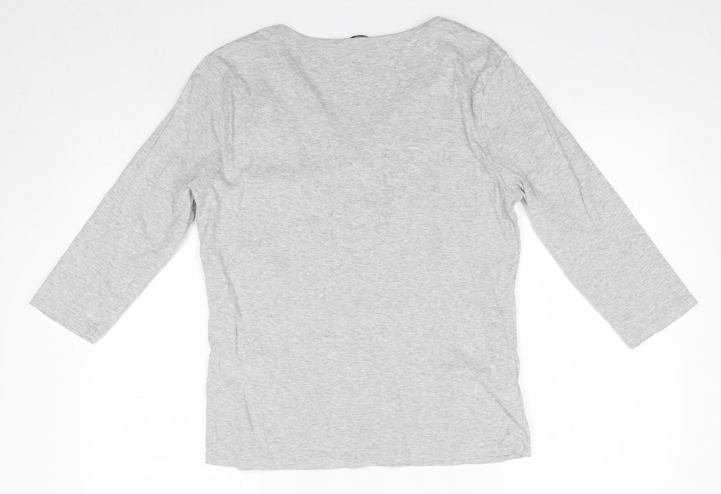TU Womens Grey   Basic Blouse  Round Neck