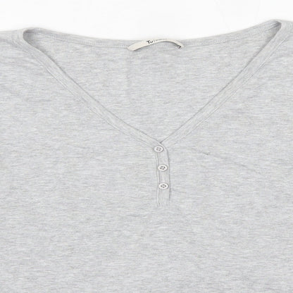 TU Womens Grey   Basic Blouse  Round Neck
