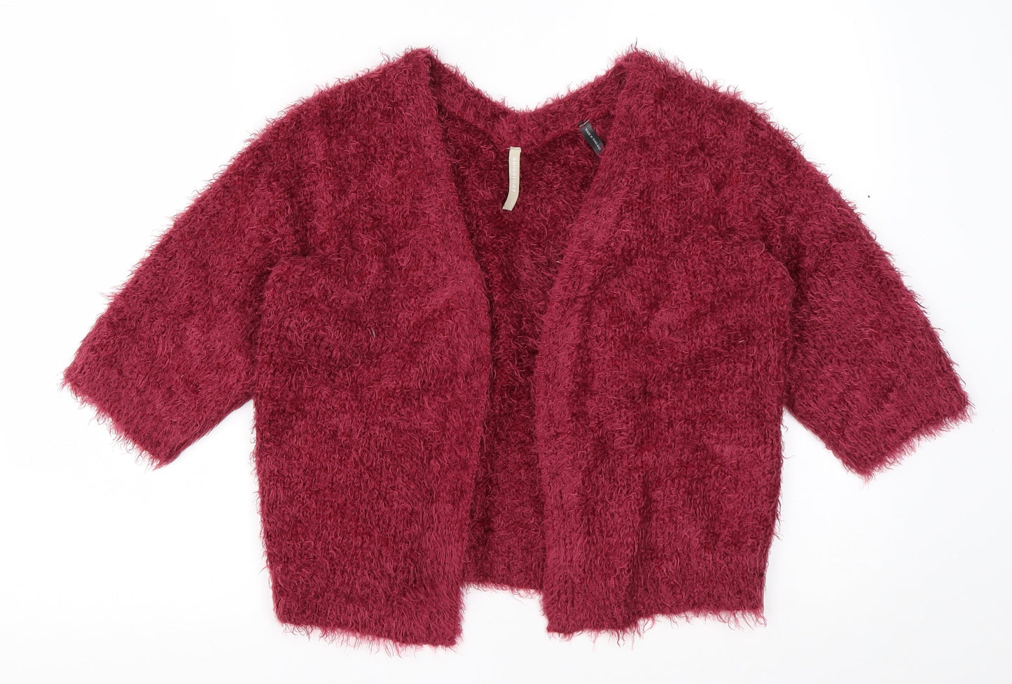 Anthology Womens Pink Round Neck  Acrylic Cardigan Jumper Size 14