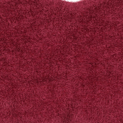 Anthology Womens Pink Round Neck  Acrylic Cardigan Jumper Size 14