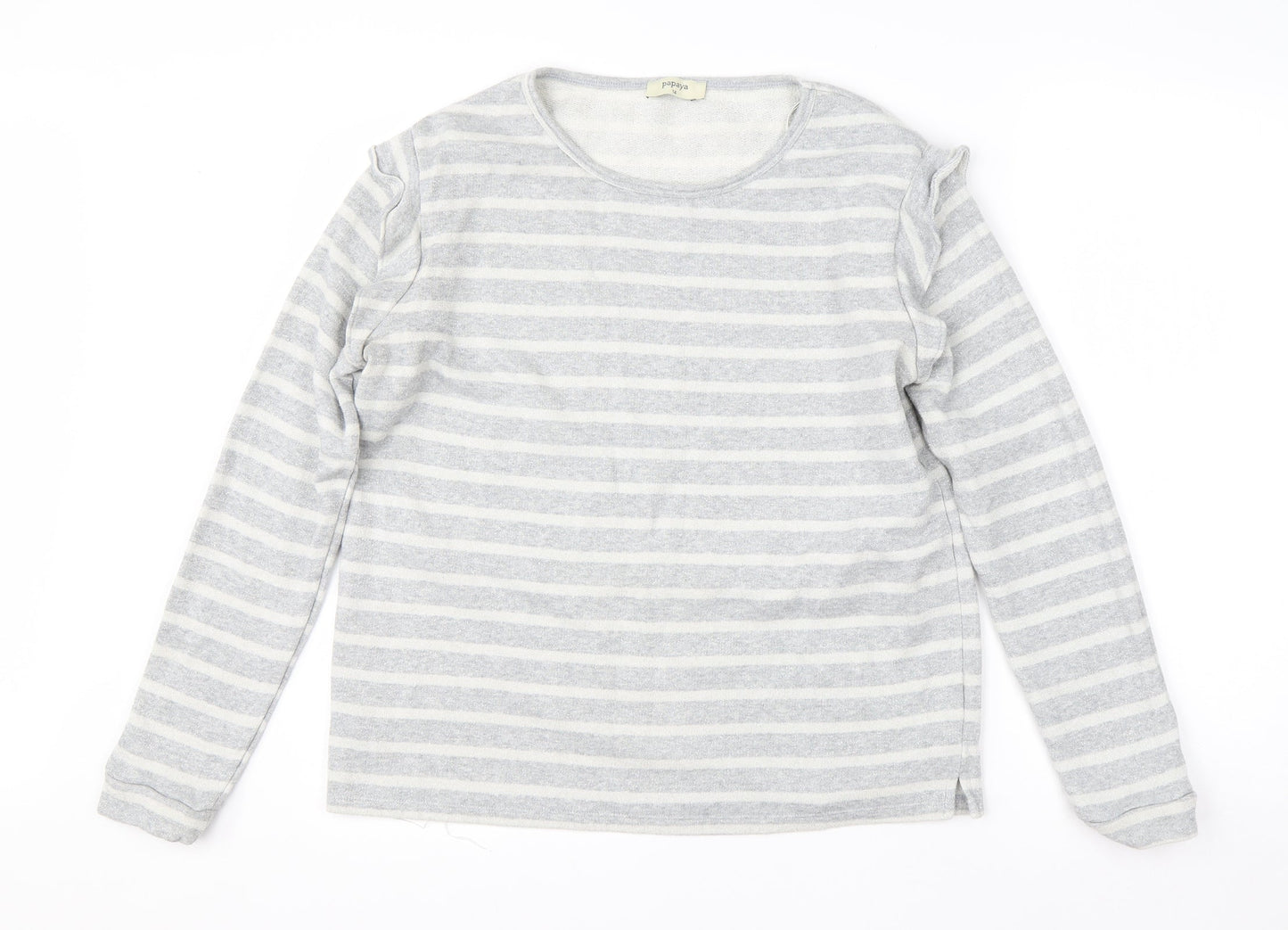 Womens UK Size 14 Papaya Grey Pullover Jumper