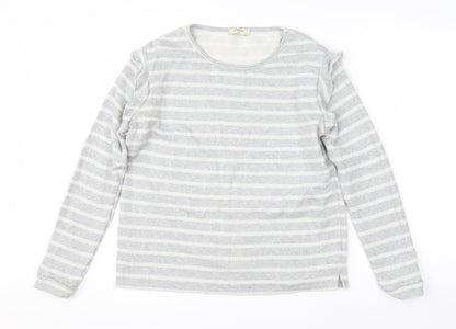 Womens UK Size 14 Papaya Grey Pullover Jumper