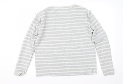 Womens UK Size 14 Papaya Grey Pullover Jumper