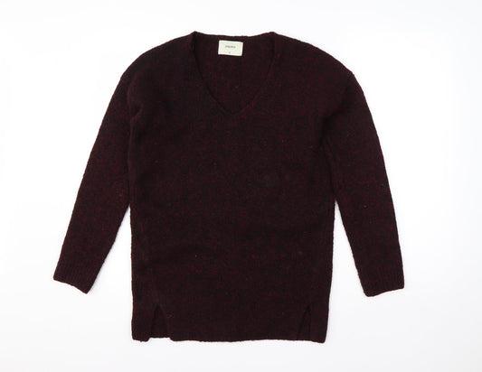 Womens UK Size S Papaya Red Pullover Jumper