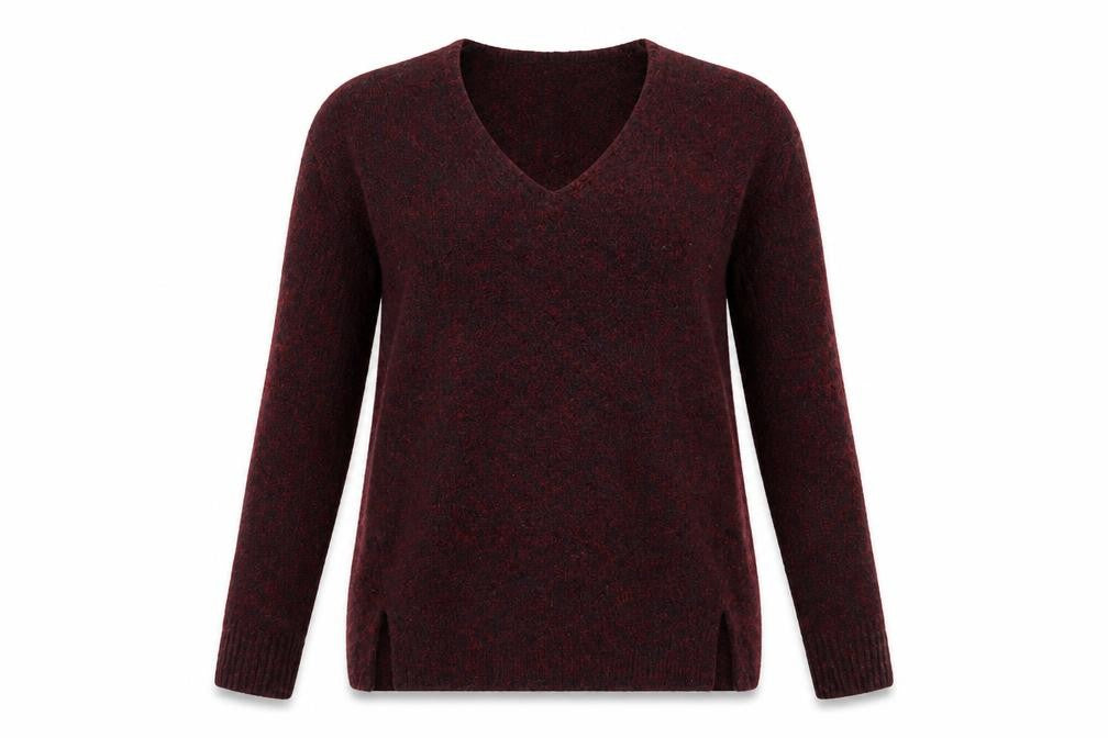 Womens UK Size S Papaya Red Pullover Jumper