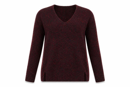 Womens UK Size S Papaya Red Pullover Jumper