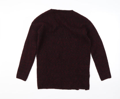 Womens UK Size S Papaya Red Pullover Jumper