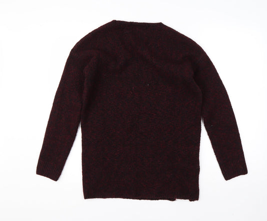 Womens UK Size S Papaya Red Pullover Jumper