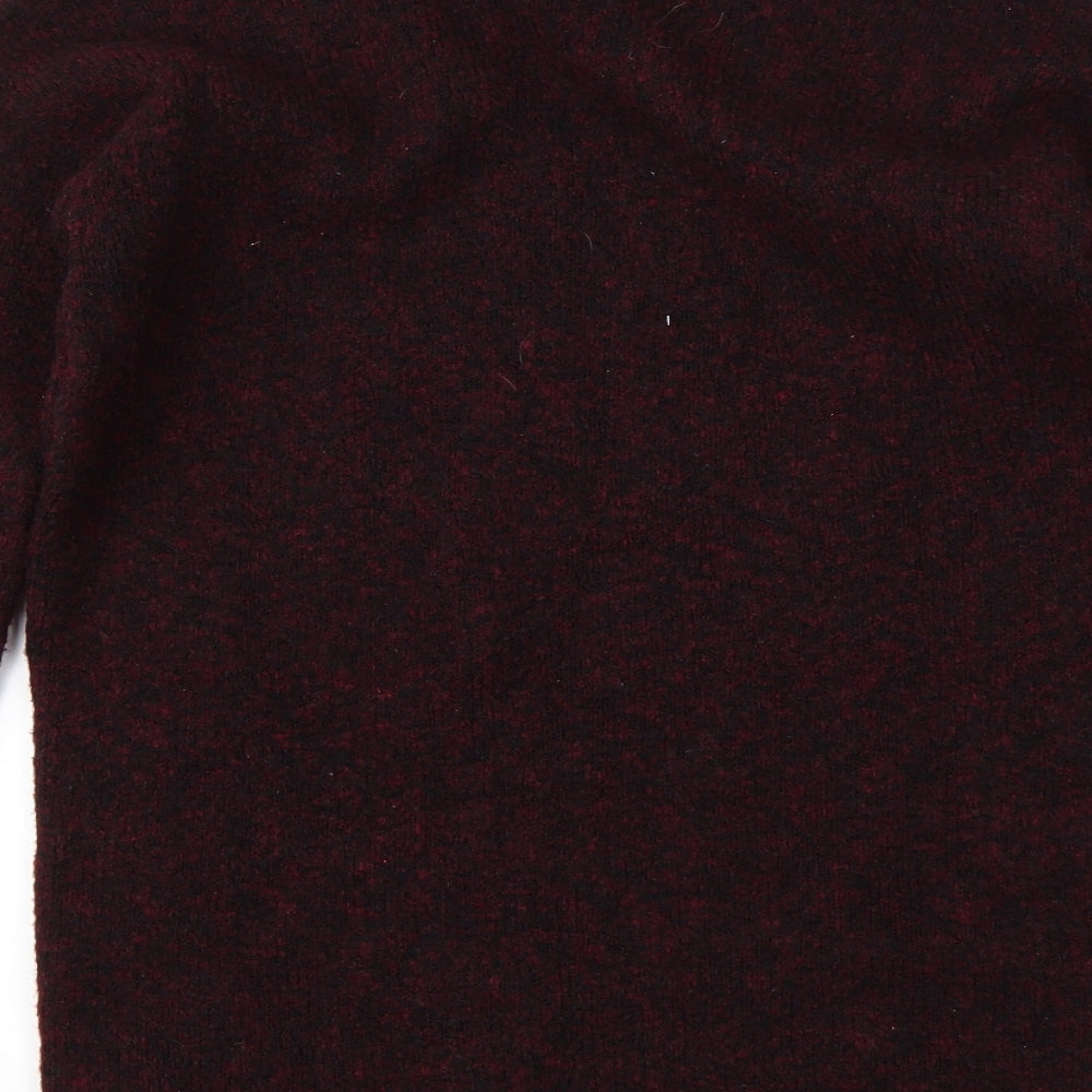 Womens UK Size S Papaya Red Pullover Jumper