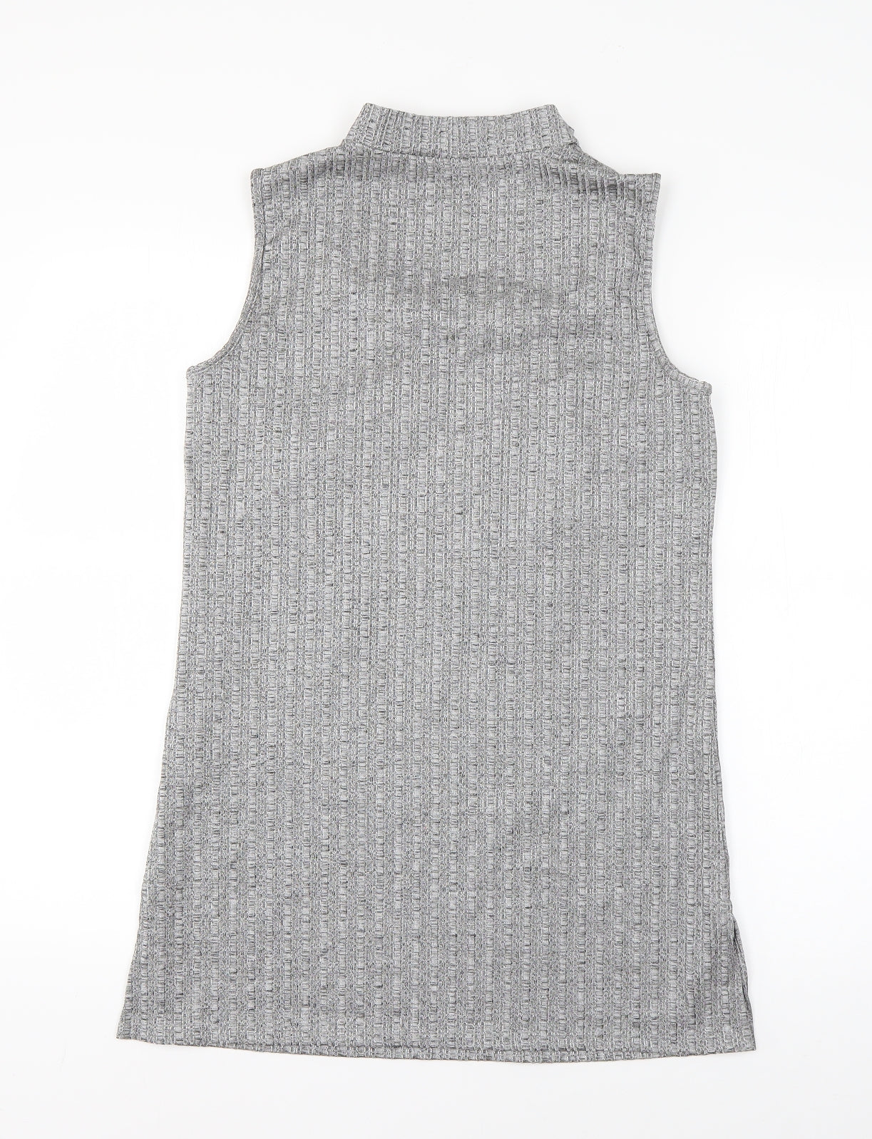 Nutmeg Womens Grey  Polyester T-Shirt Dress  Size 10  Collared