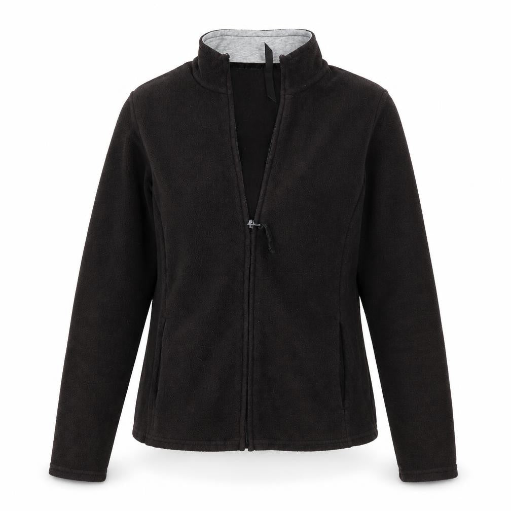Womens UK Size 8 M&S Black Full Zip Jumper