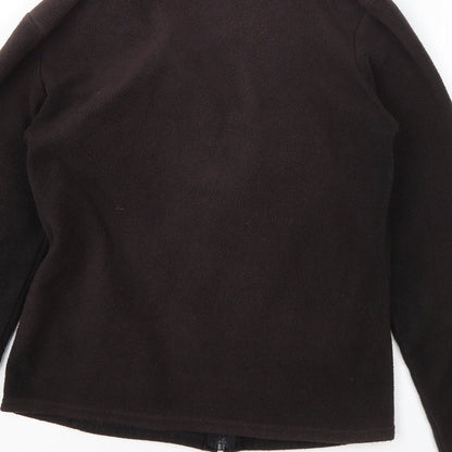 Womens UK Size 8 M&S Black Full Zip Jumper
