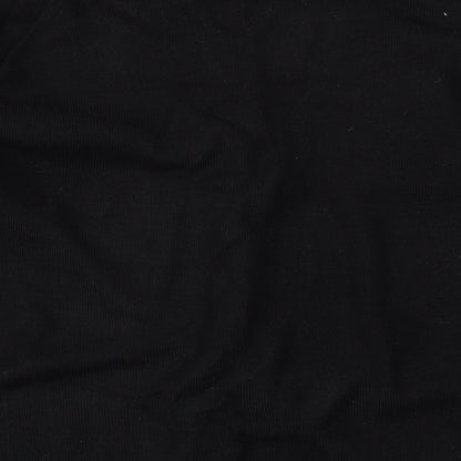 Bonmarché Womens Black Round Neck  Acrylic Cape Jumper Size XL