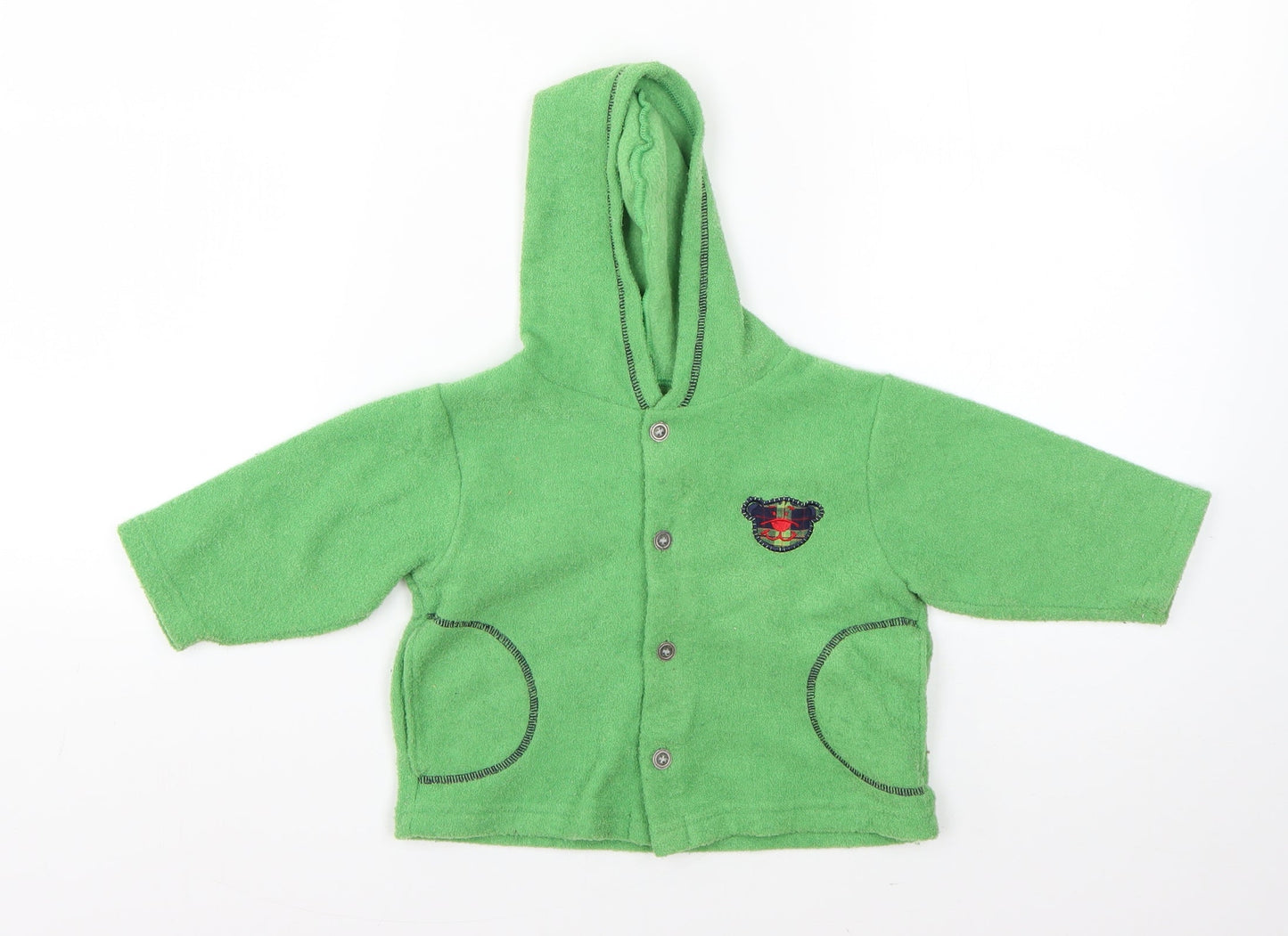 Mothercare Girls Green  Polyester Pullover Jumper Size 9-12 Months