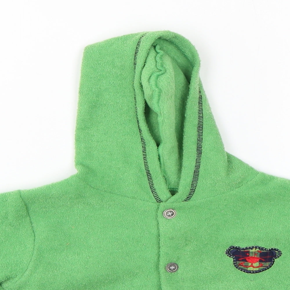 Mothercare Girls Green  Polyester Pullover Jumper Size 9-12 Months