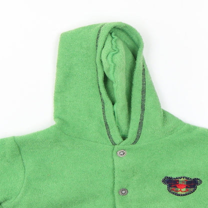 Mothercare Girls Green  Polyester Pullover Jumper Size 9-12 Months