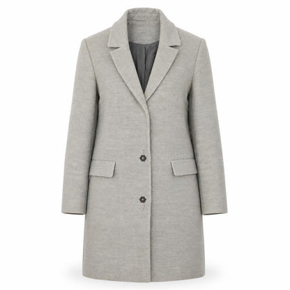 Womens UK Size 6 Topshop Grey Overcoat