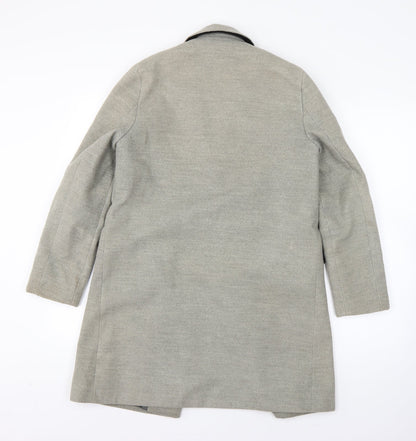 Womens UK Size 6 Topshop Grey Overcoat