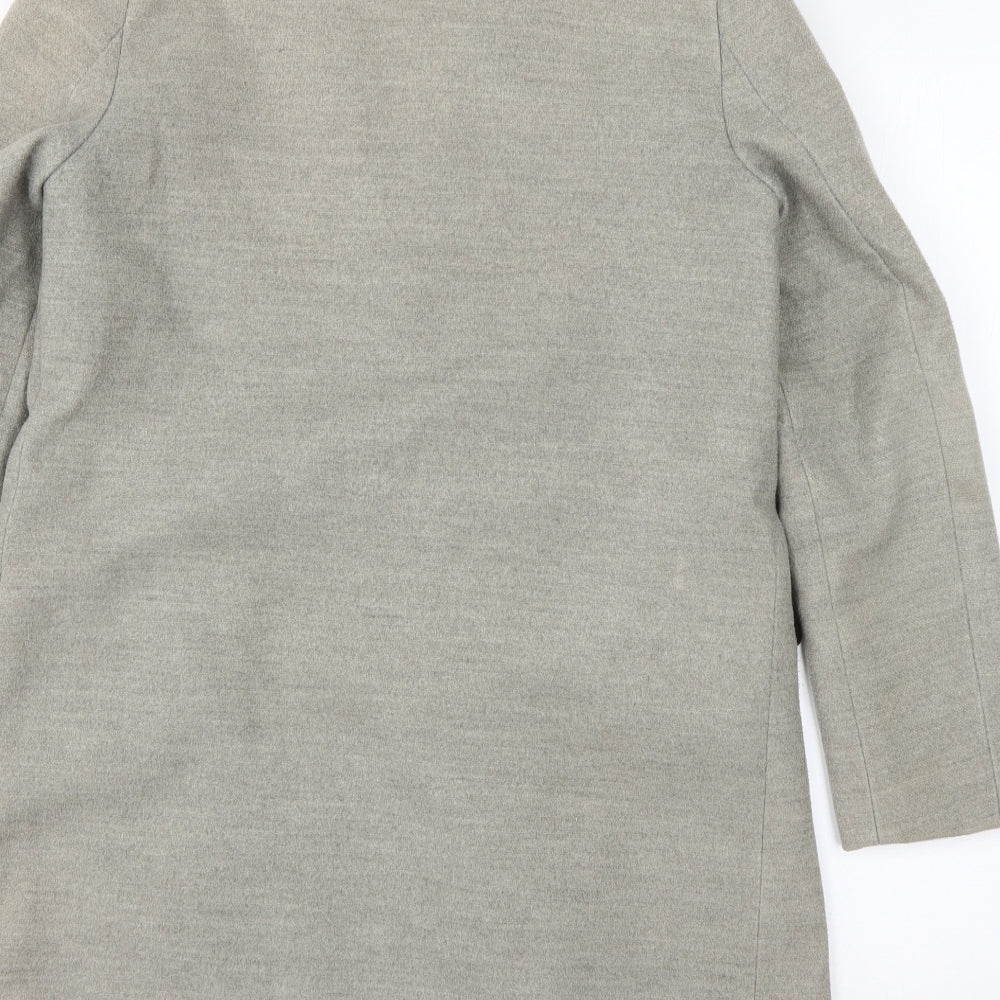 Womens UK Size 6 Topshop Grey Overcoat