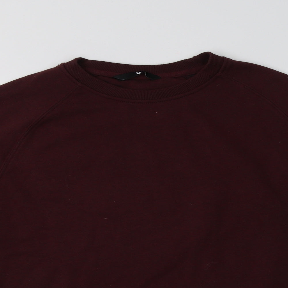 Very Mens Purple  Cotton Pullover Sweatshirt Size L
