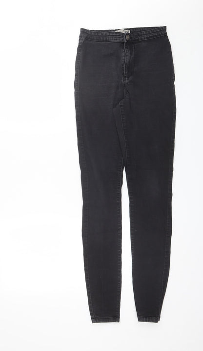 Denim & Co. Womens Black  Cotton Skinny Jeans Size 10 L29 in Regular