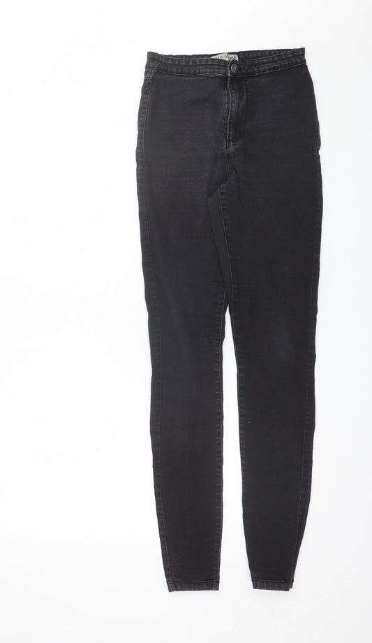 Denim & Co. Womens Black  Cotton Skinny Jeans Size 10 L29 in Regular