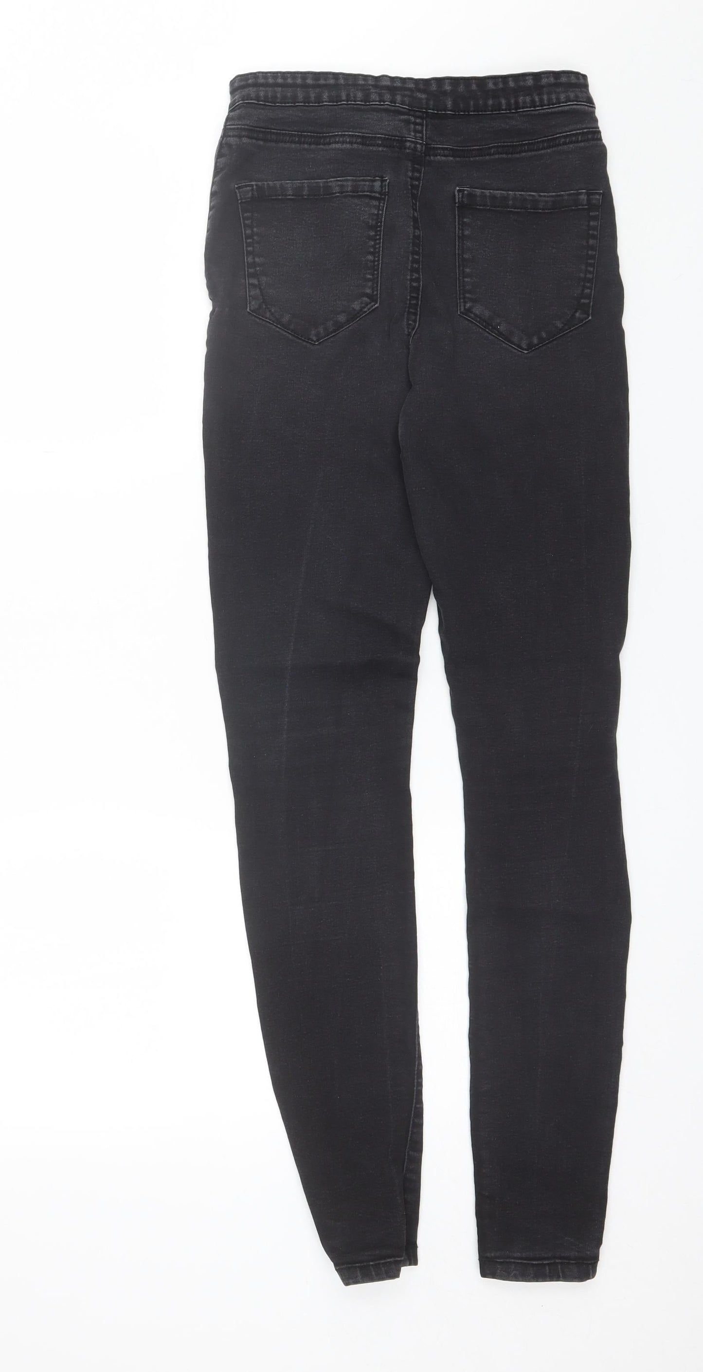 Denim & Co. Womens Black  Cotton Skinny Jeans Size 10 L29 in Regular