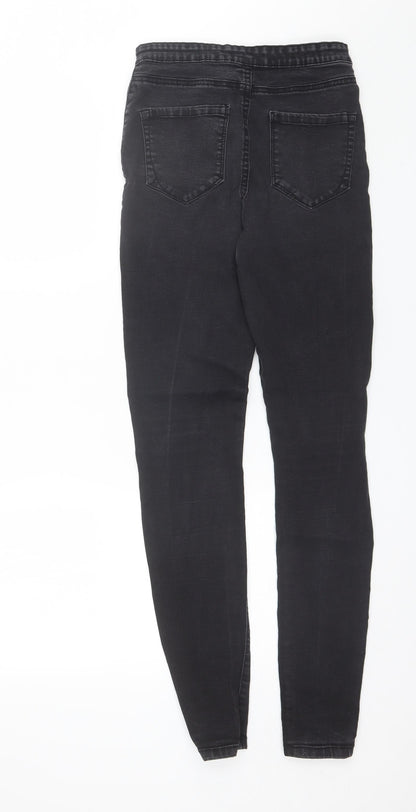 Denim & Co. Womens Black  Cotton Skinny Jeans Size 10 L29 in Regular