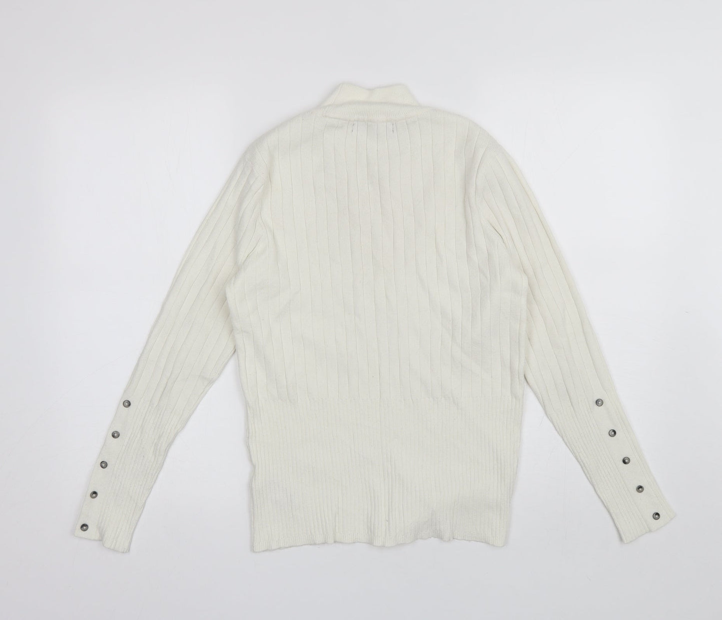 Womens UK Size 12 Marks and Spencer White Pullover Jumper