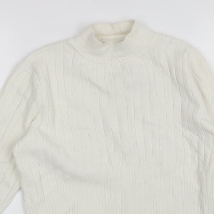 Womens UK Size 12 Marks and Spencer White Pullover Jumper