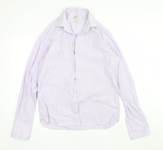 Mens UK Collar Size 16 Marks and Spencer Smart Purple  Dress Shirt