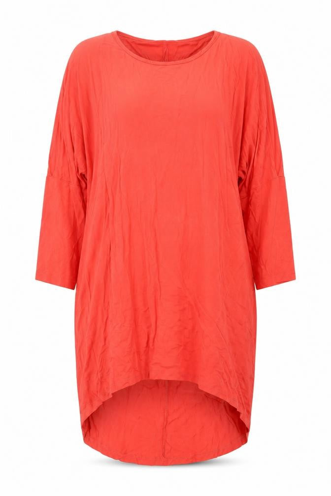Vera Moda Womens Red  Viscose Shift  Size M  Round Neck