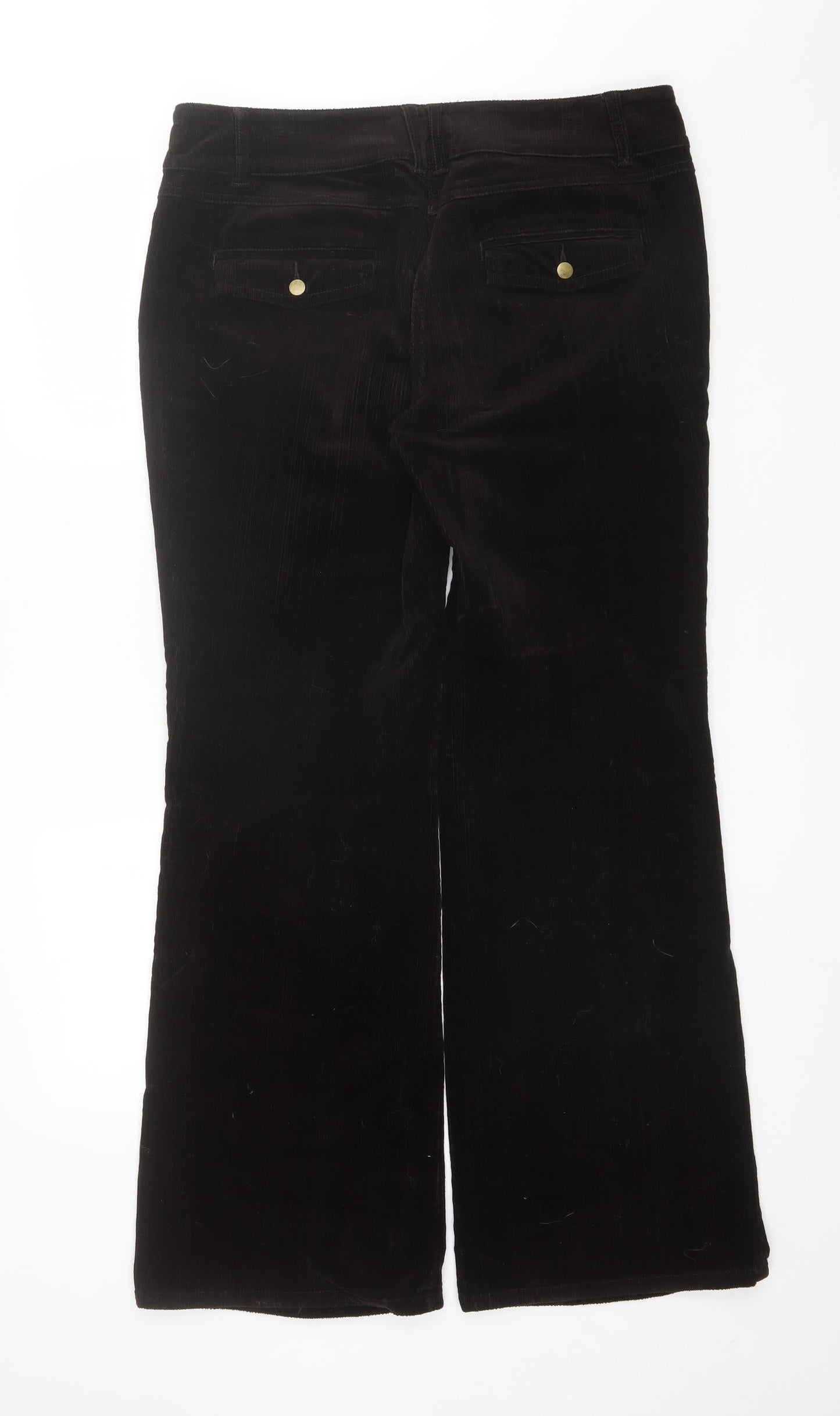 Principeles Womens Brown  Cotton Trousers  Size 14 L32 in Regular