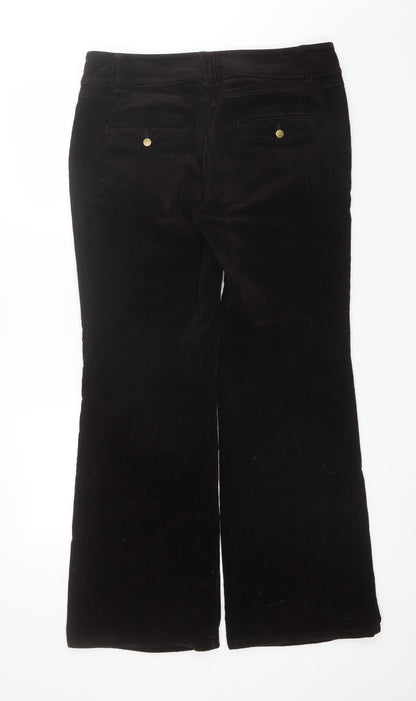 Principeles Womens Brown  Cotton Trousers  Size 14 L32 in Regular