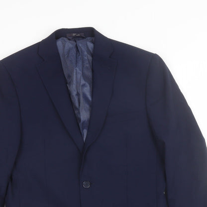 Mens UK Size 38 Marks and Spencer Regular Blue Suit Jacket