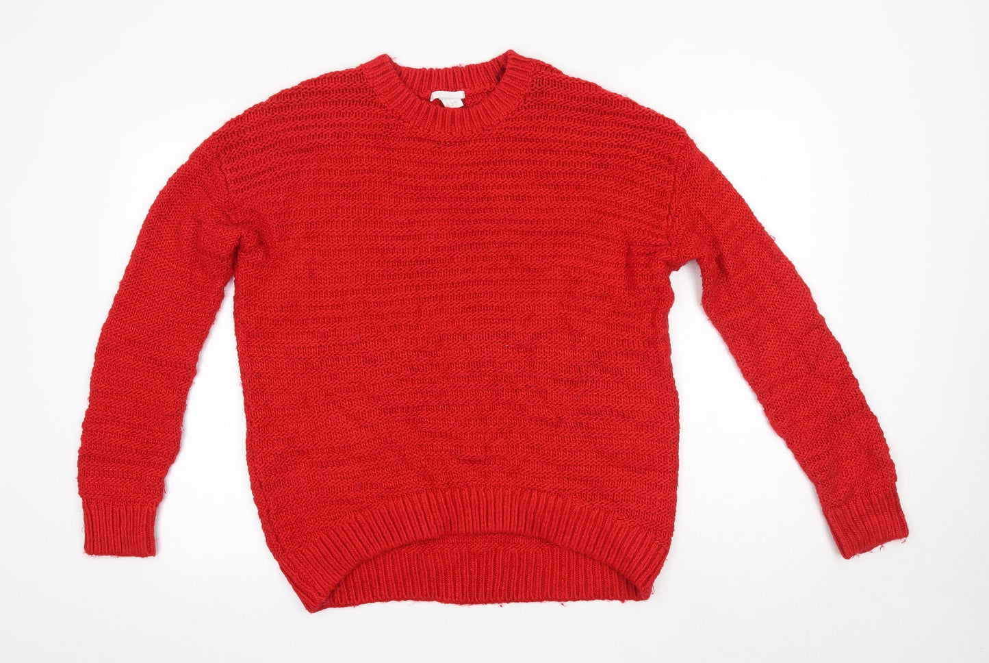 Womens UK Size S H&M Red Pullover Jumper