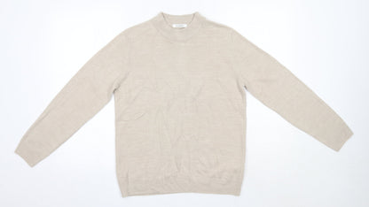 Womens UK Size 14 M&S Beige Pullover Jumper