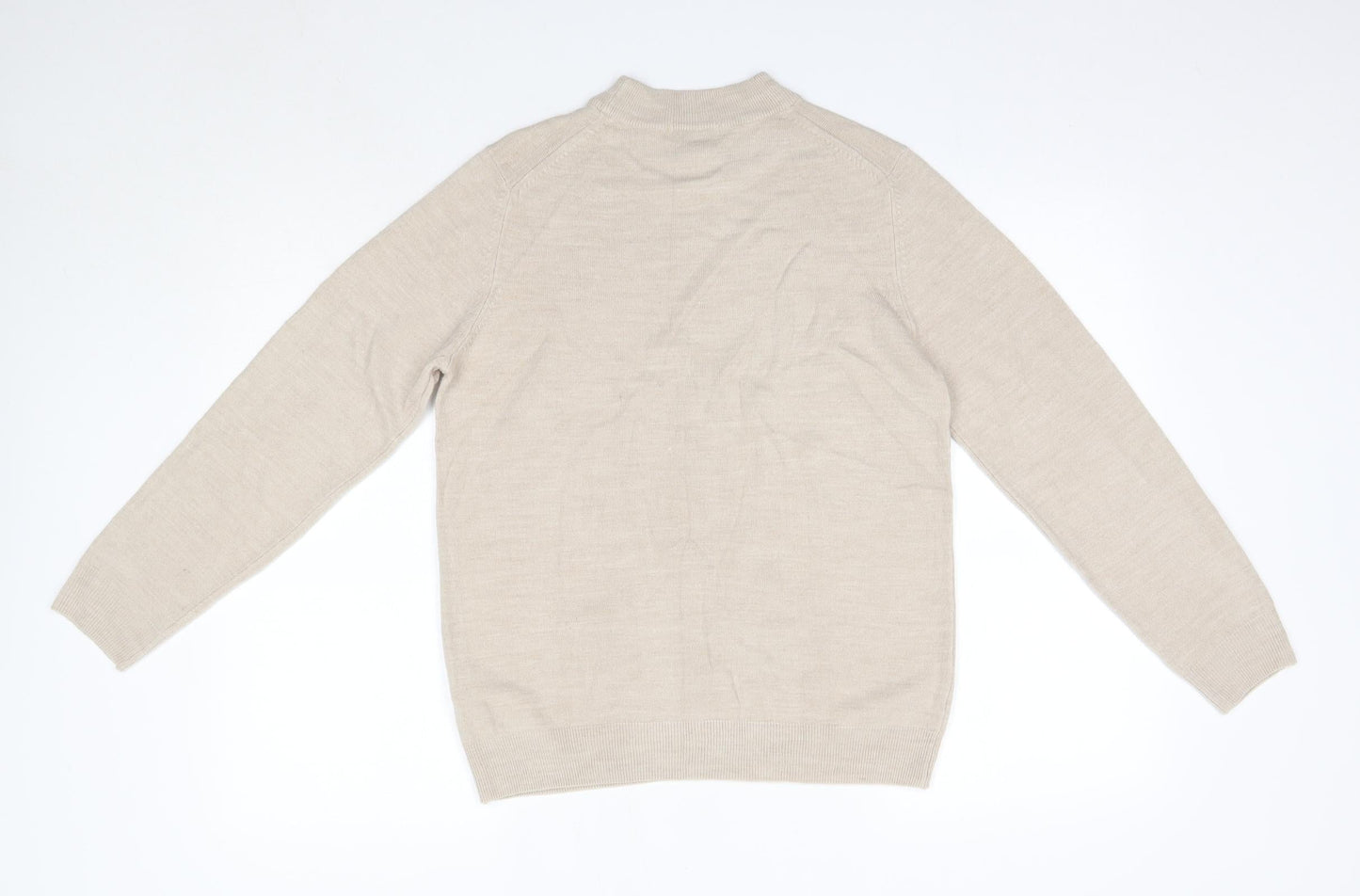 Womens UK Size 14 M&S Beige Pullover Jumper