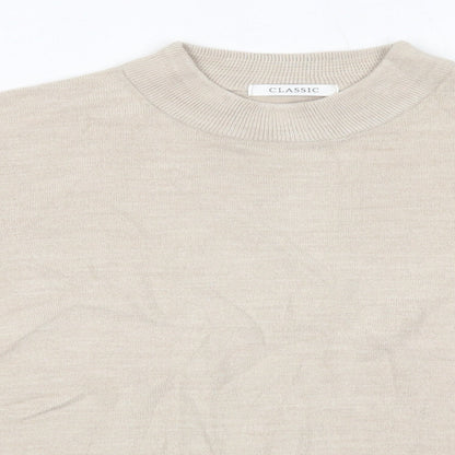 Womens UK Size 14 M&S Beige Pullover Jumper