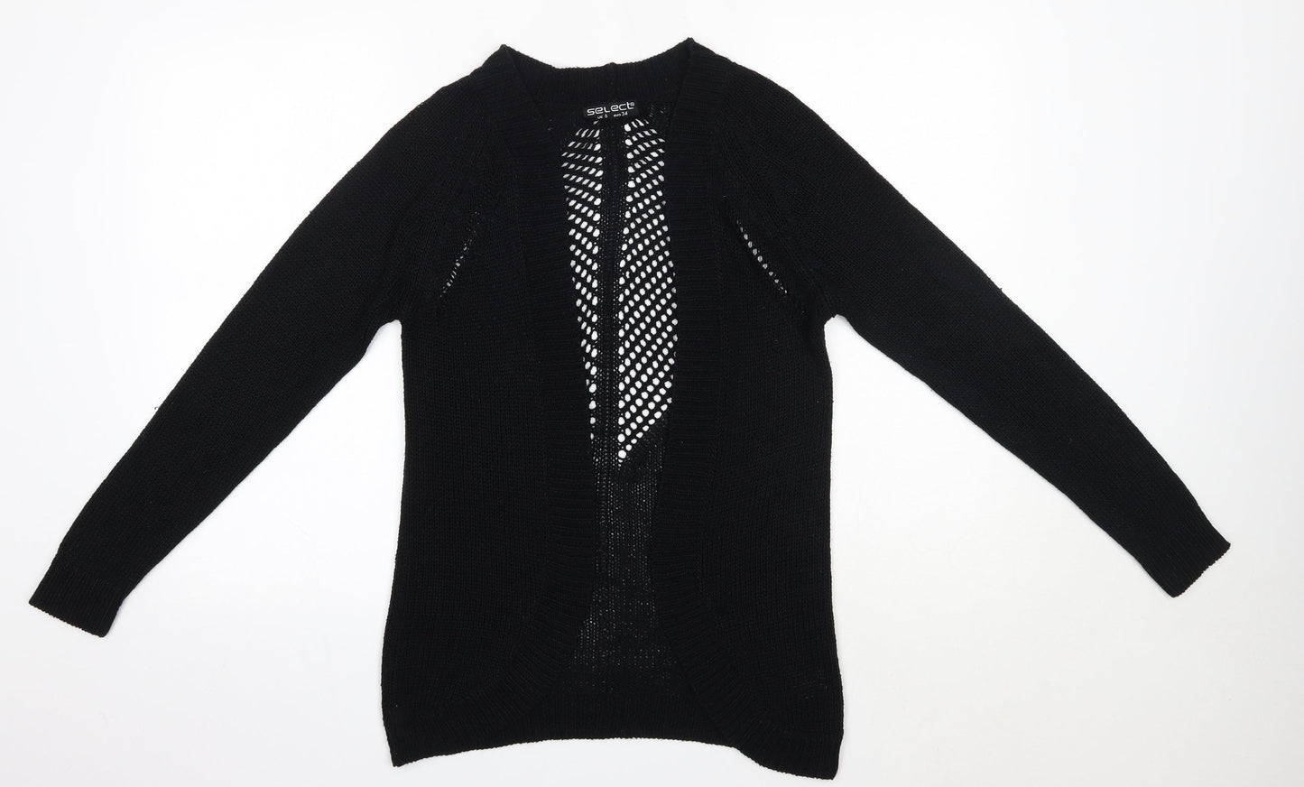 Womens UK Size 6 Select Black Cardigan Jumper