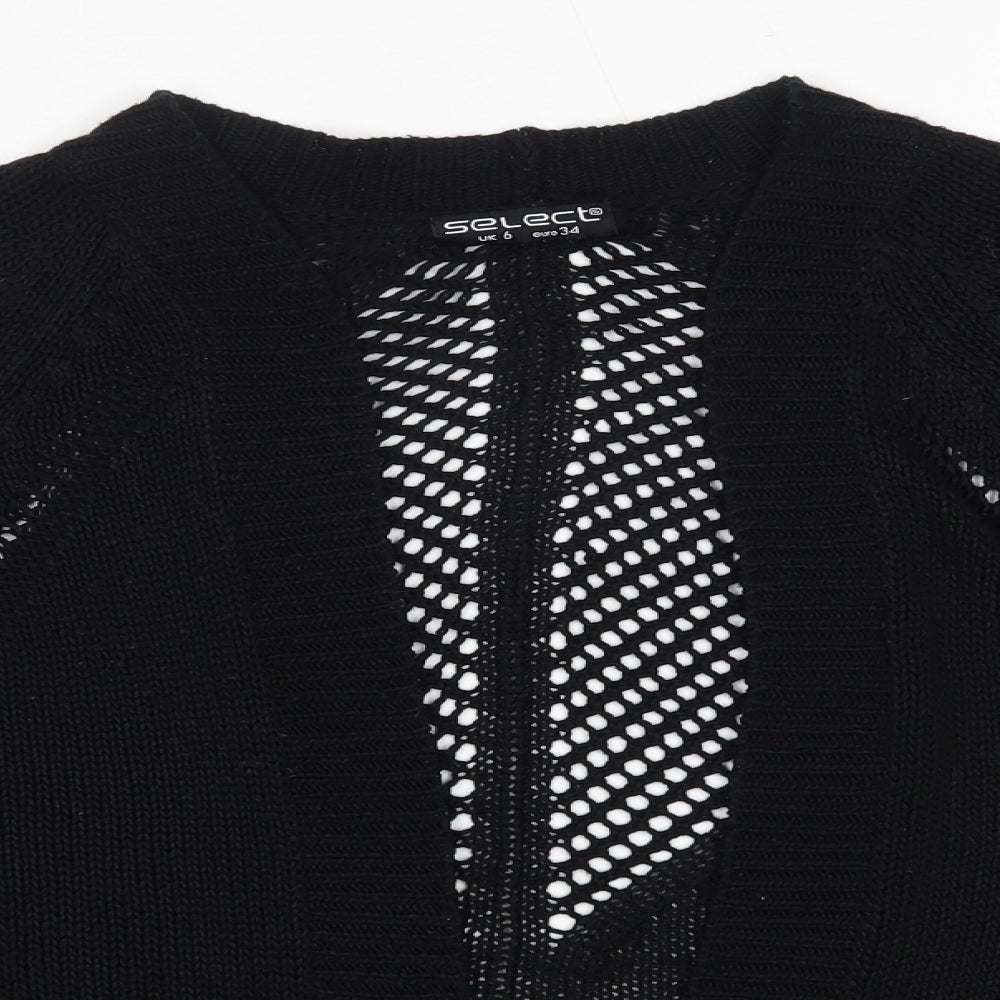 Womens UK Size 6 Select Black Cardigan Jumper