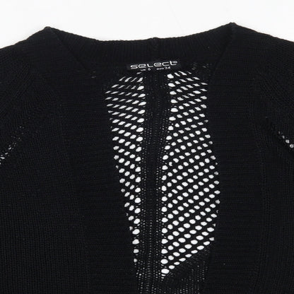 Womens UK Size 6 Select Black Cardigan Jumper