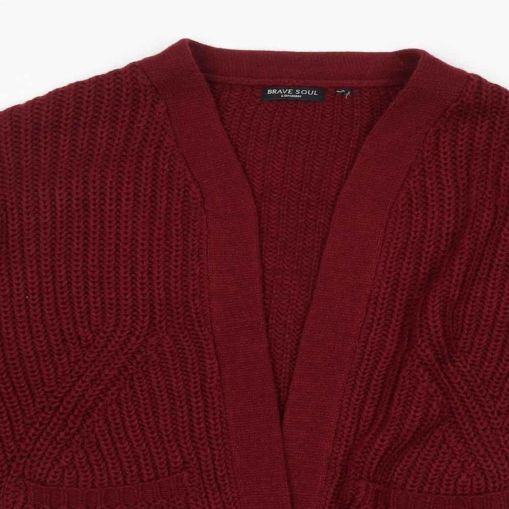 Womens UK Size S Brave Soul Purple Cardigan Jumper