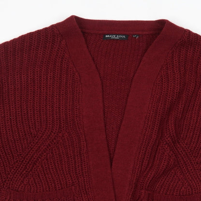 Womens UK Size S Brave Soul Purple Cardigan Jumper