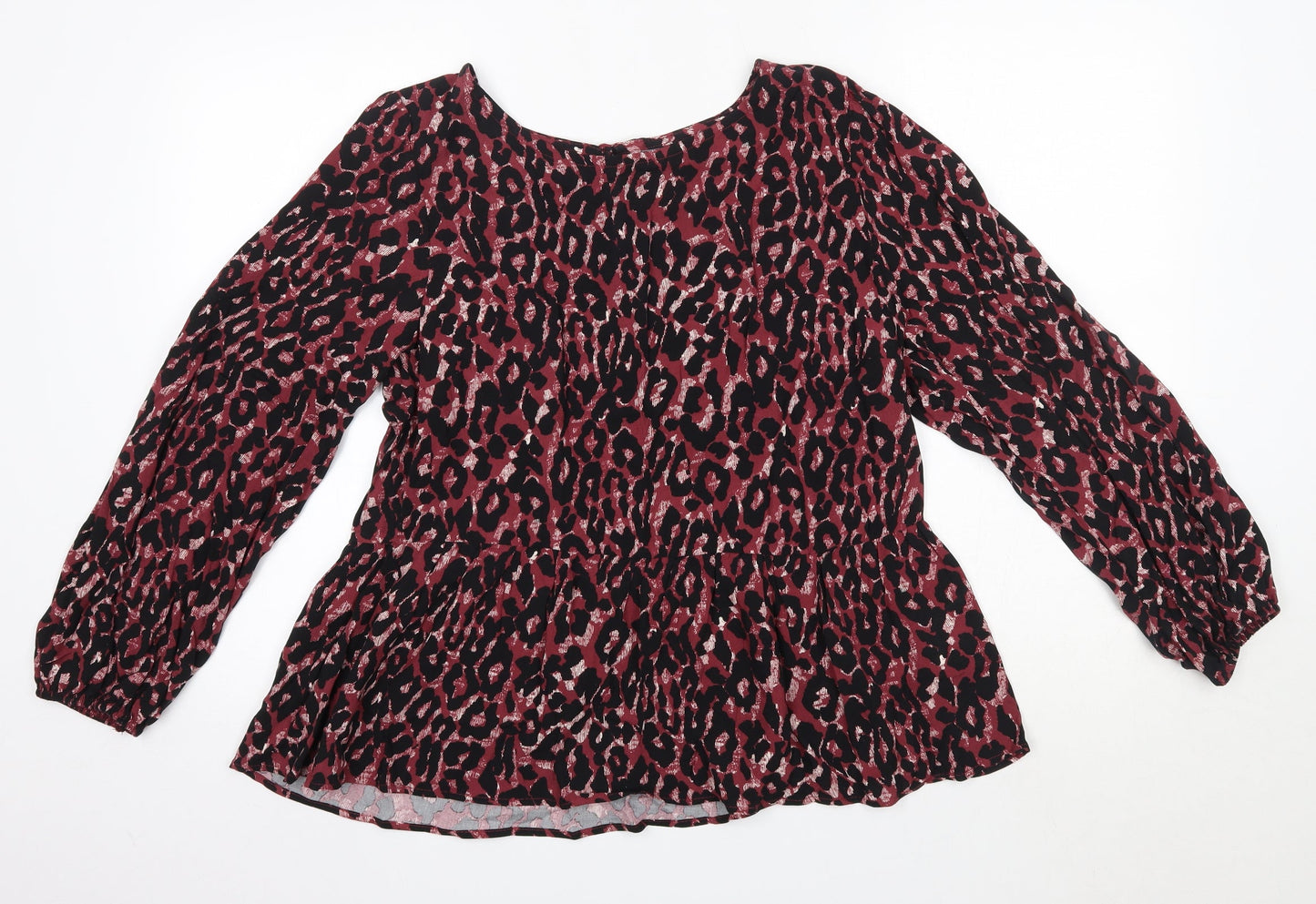 Womens UK Size 14 Peacocks Pink Basic Blouse